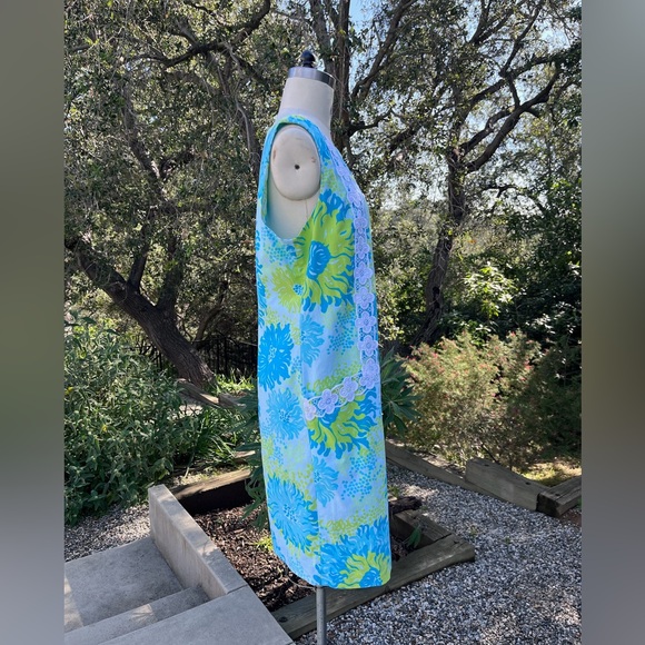 Lilly Pulitzer vintage "Aquamarine Seeing Things" shift dress - size 14 - Picture 3 of 4